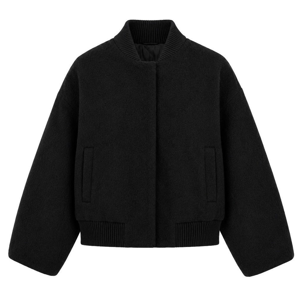 LORO PIANA-寬袖飛行員純新羊毛外套