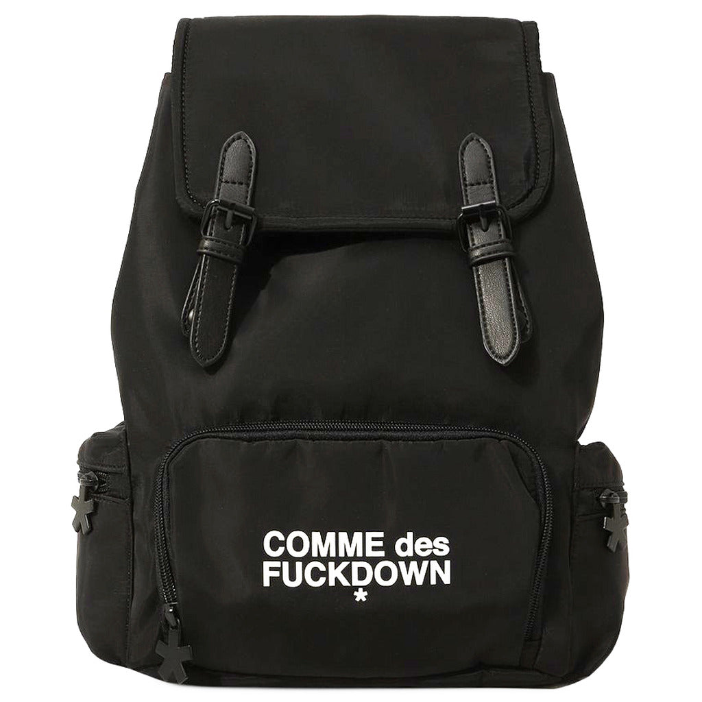 COMME DES FUCKDOWN - 美式街頭風格黑色尼龍後背包