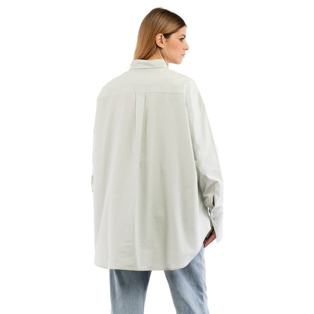 patrizia pepe - camicia metal grey