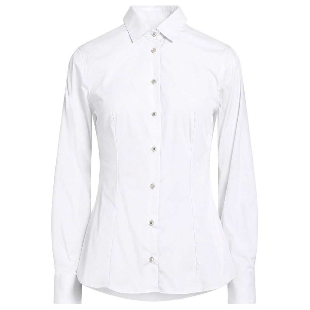 bagutta - camicia misto cotone bianco