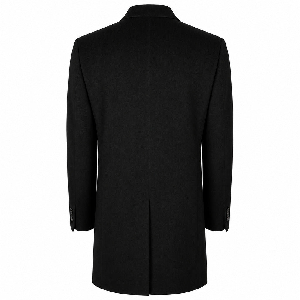 LORO PIANA－黑色喀什米爾雙釦大衣
