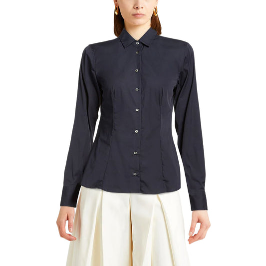 bagutta - camicia misto cotone bianco