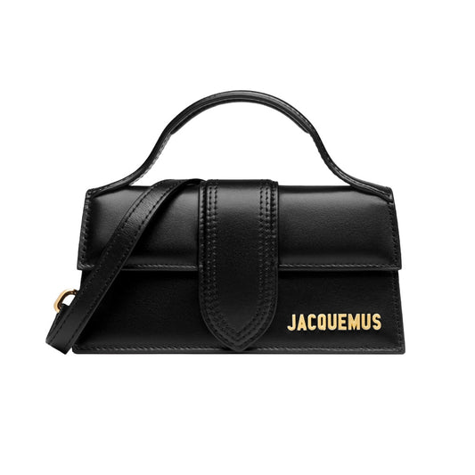 JACQUEMUS－黑色迷你Bambino手提包