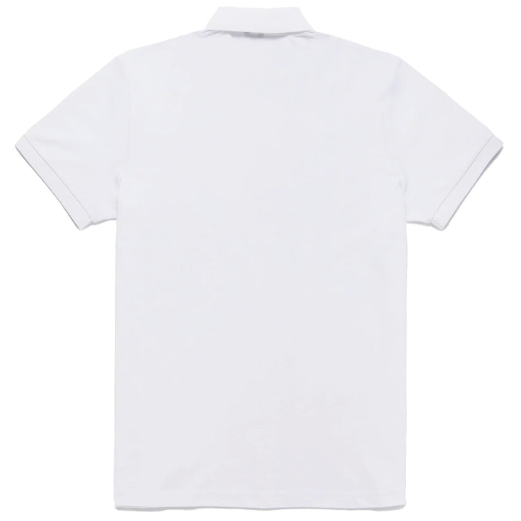 REFRIGIWEAR - 老錢風格棉質短袖白色黑標POLO衫