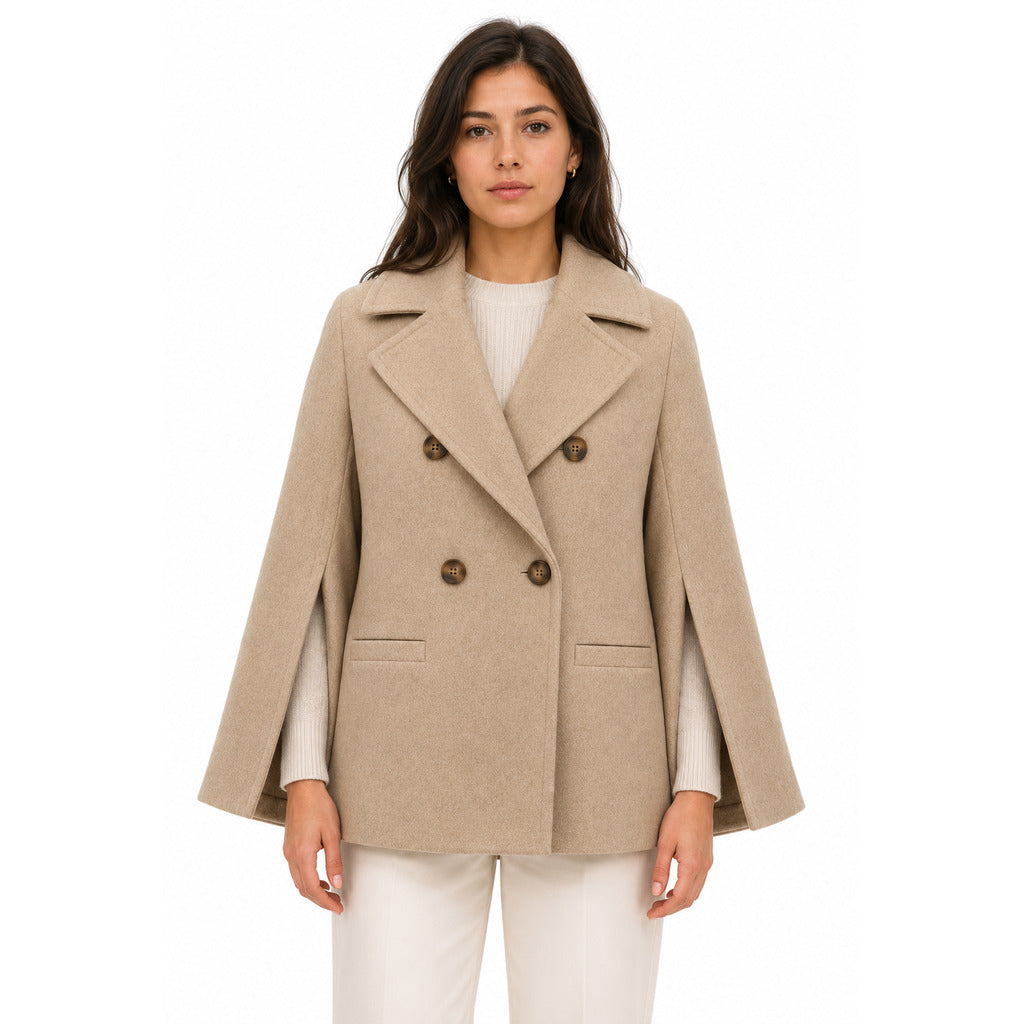 LORO PIANA－和服袖雙排扣純新羊毛外套