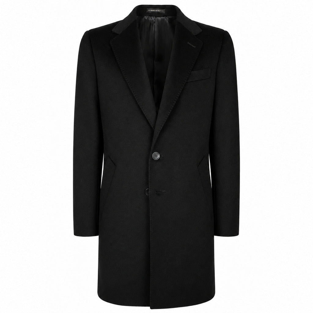 LORO PIANA－黑色喀什米爾雙釦大衣