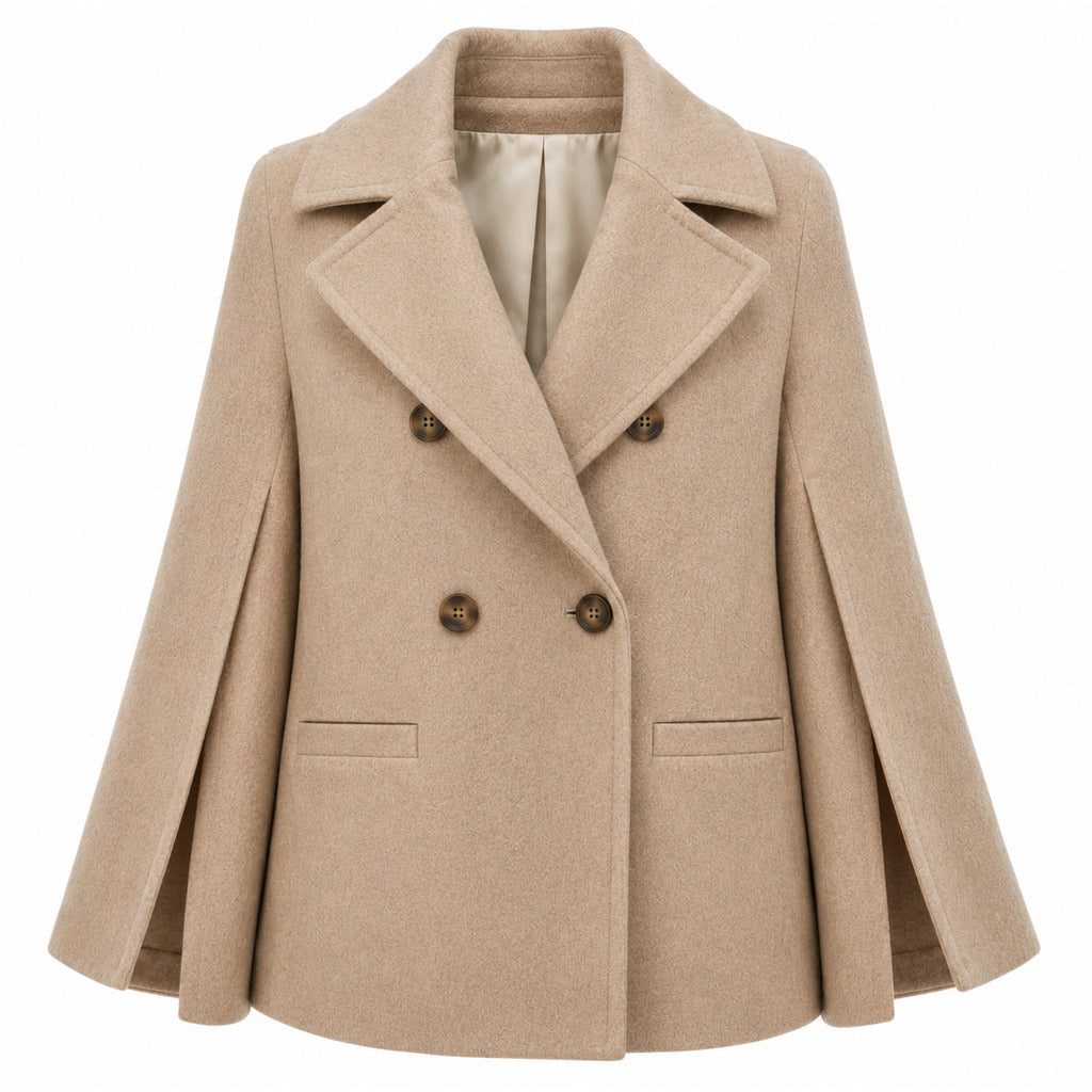 LORO PIANA－和服袖雙排扣純新羊毛外套