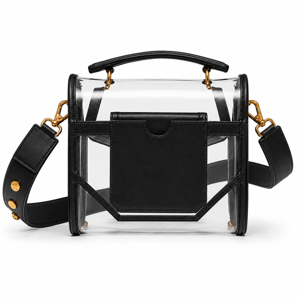 BALMAIN－透明PVC B-Buzz手袋