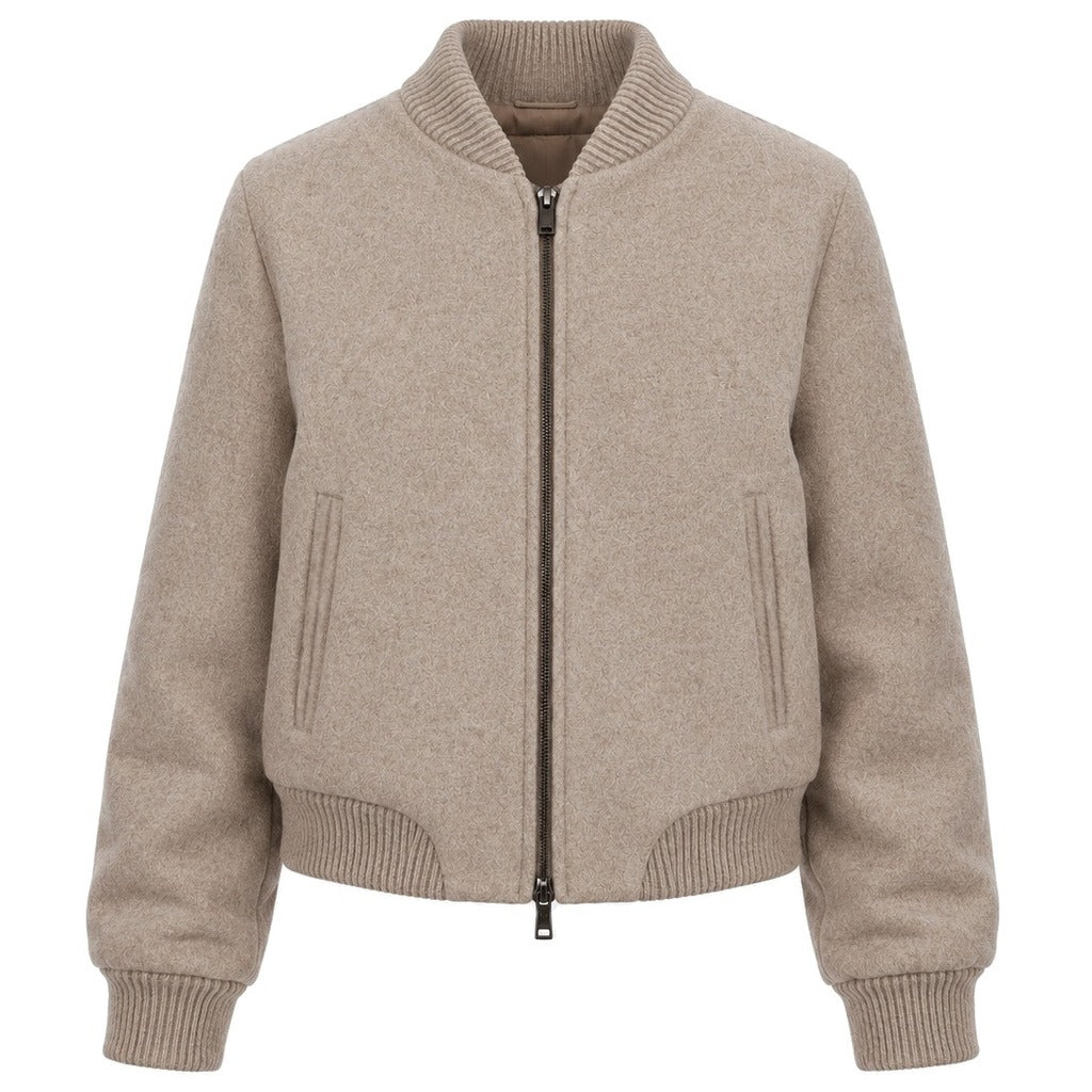 LORO PIANA－羅紋領袖純新羊毛飛行員外套